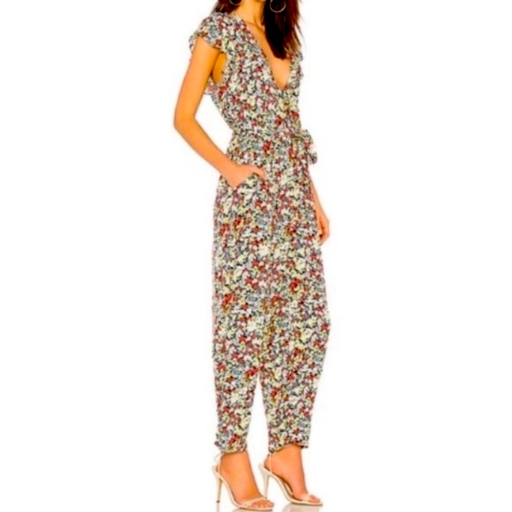 Free People Floral Pants Romper
